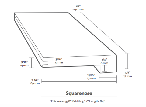 DuChâteau Herringbone Collection Squarenose