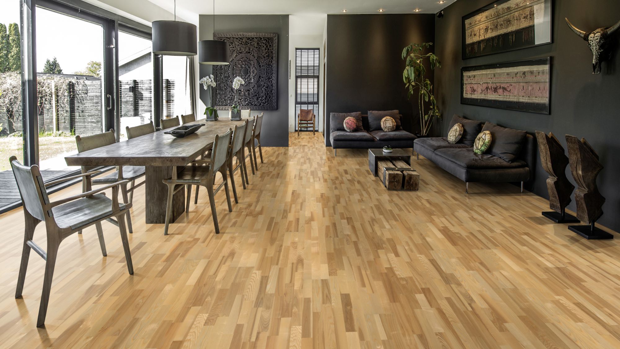 Kährs Engineered Hardwood Tres Collection Ash Vaila