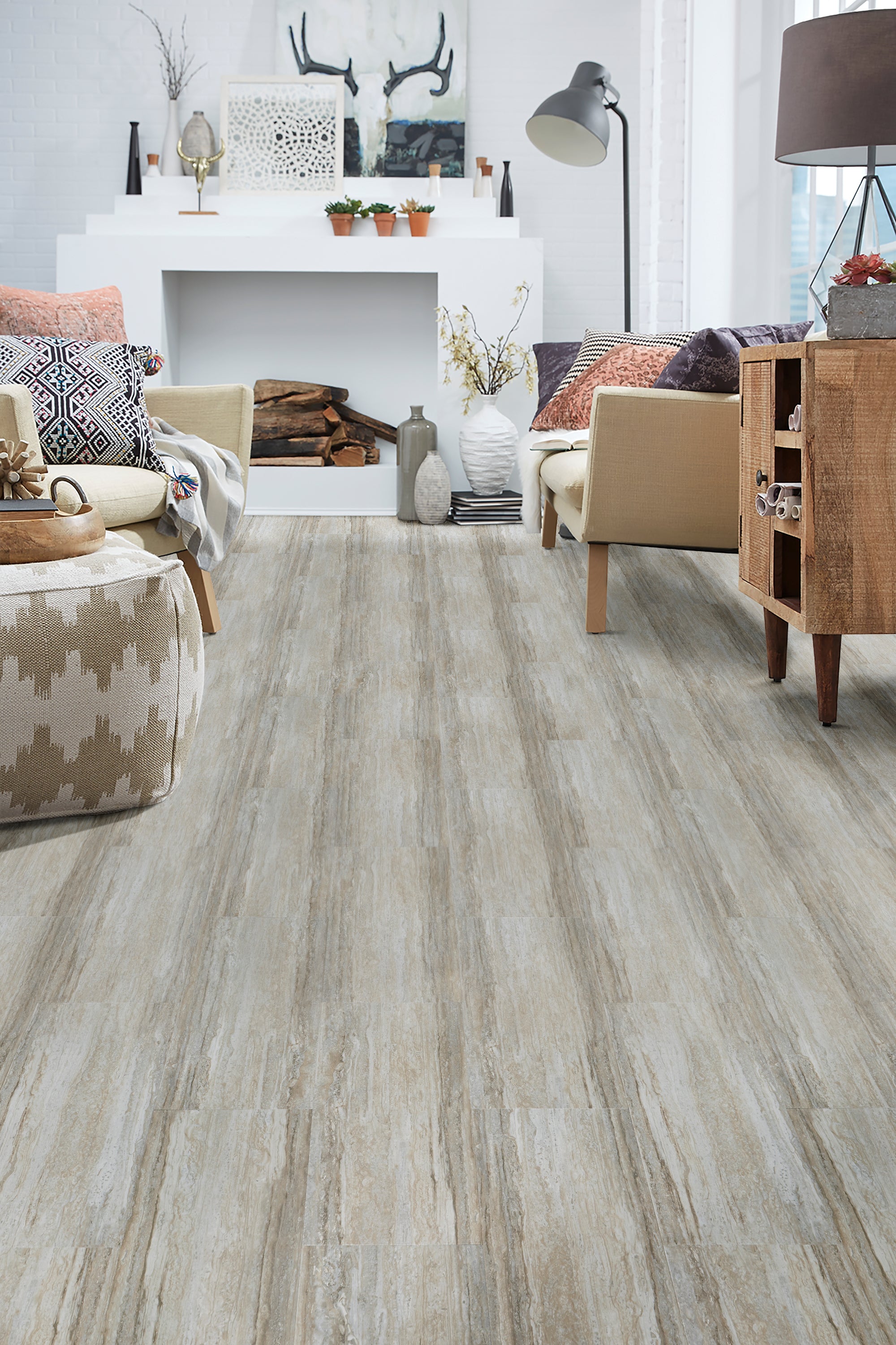 Mannington Adura Flex Rectangles Luxury Vinyl Cascade Harbor Beige