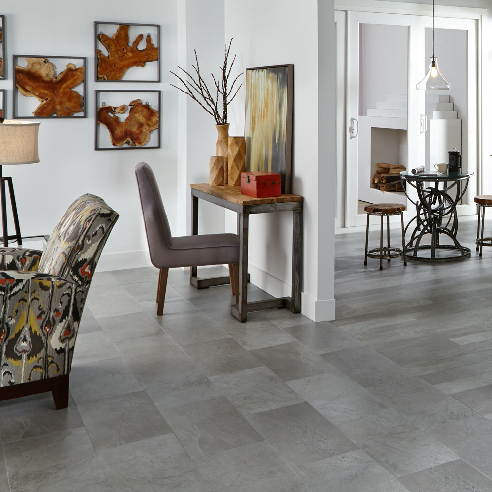 Mannington Adura Max Rectangles Luxury Vinyl Meridian Steel
