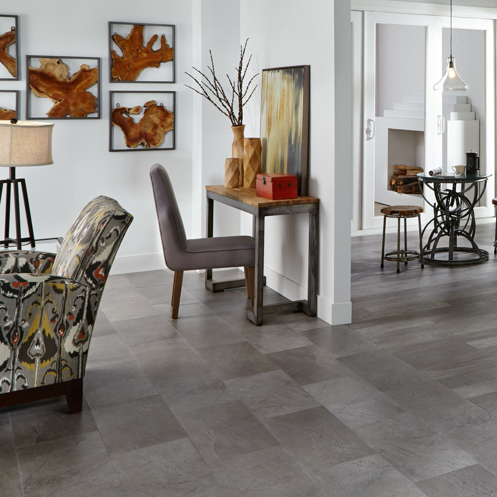 Mannington Adura Rigid Rectangles Luxury Vinyl Meridian Carbon