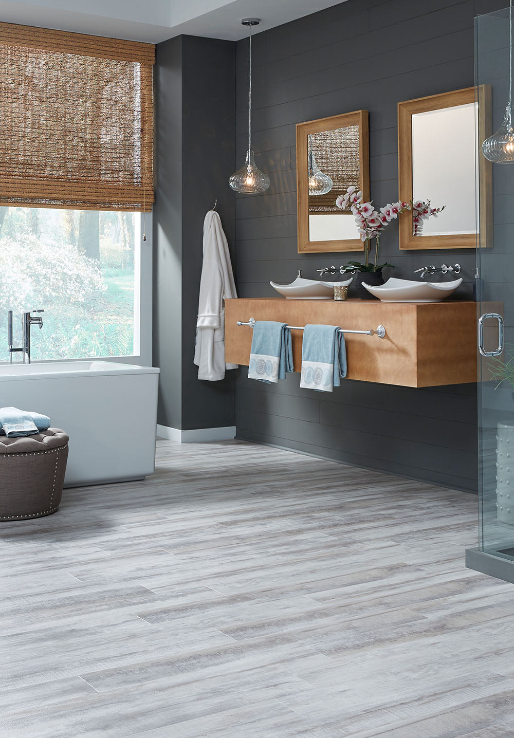 Mannington Adura Flex Rectangles Luxury Vinyl Cape May White Cap