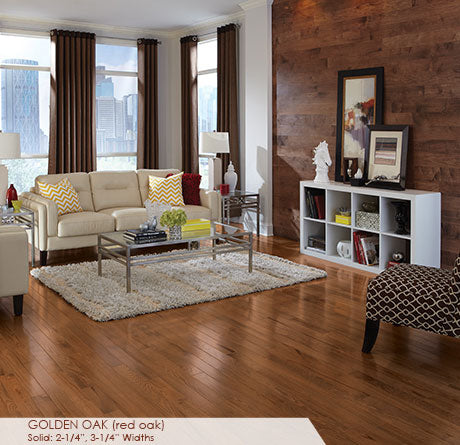 Somerset Solid Prefinished Hardwood Color Strip 2 1/4" Red Oak Golden