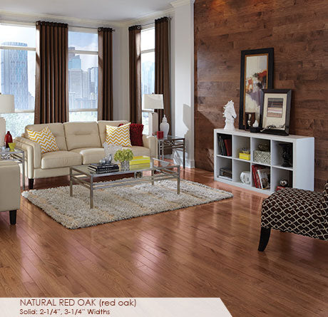 Somerset Solid Prefinished Hardwood Color Strip 2 1/4" Red Oak Natural