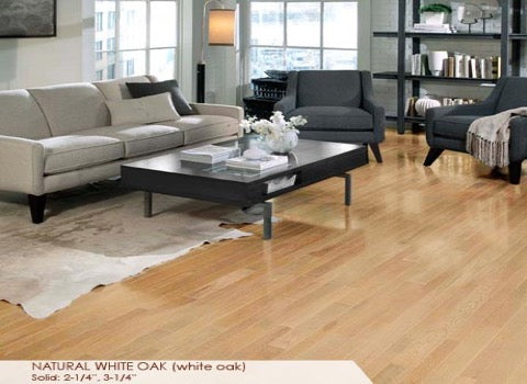Somerset Solid Prefinished Hardwood HomeStyle 2 1/4" White Oak Natural