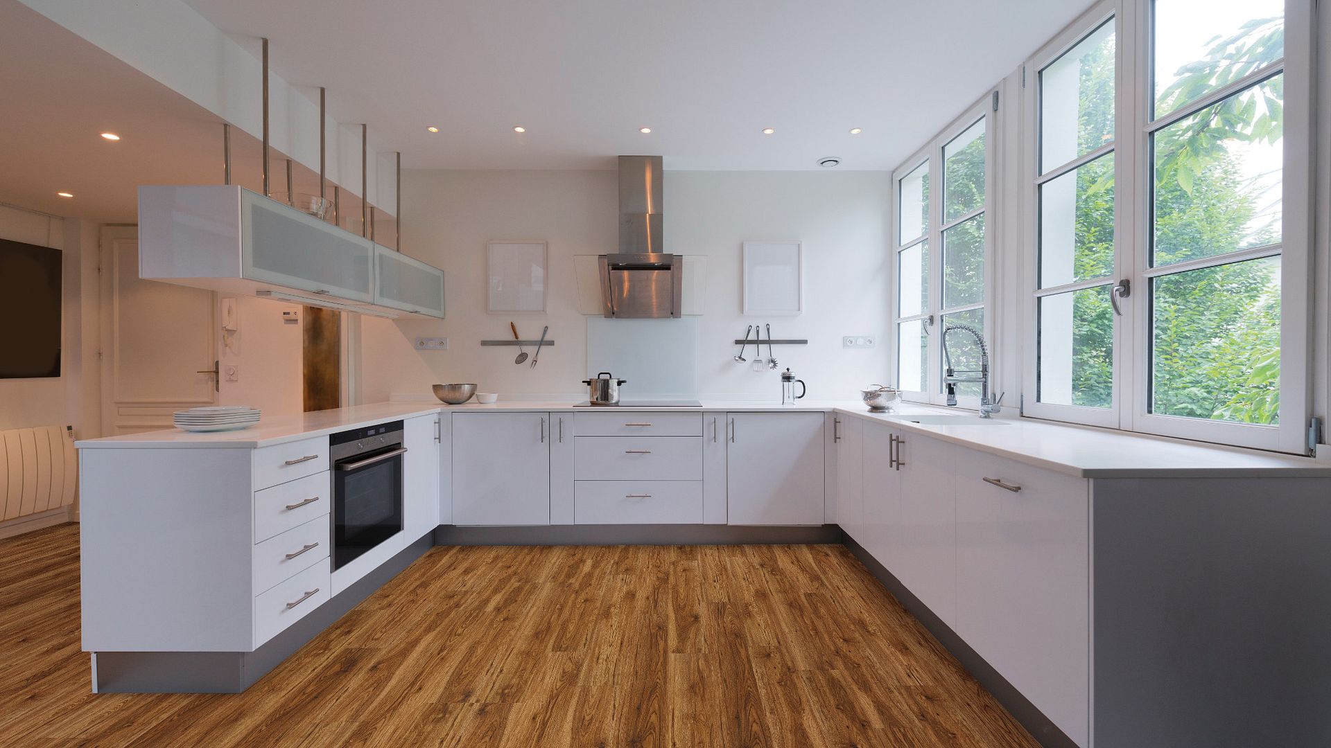 COREtec Plus 7" Luxury Vinyl Midway Oak